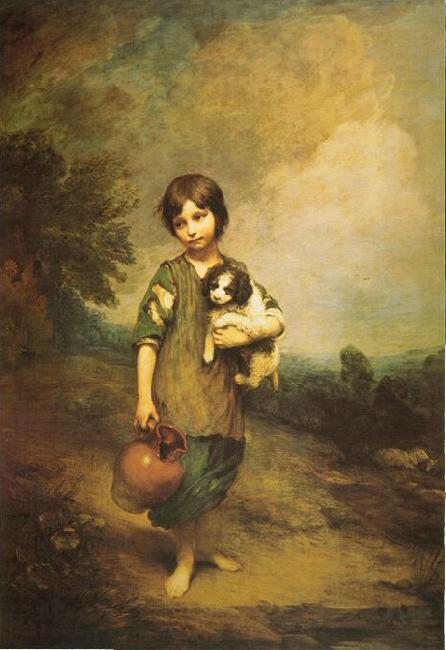 Thomas Gainsborough A Cottage Girl with Dog and Pitcher